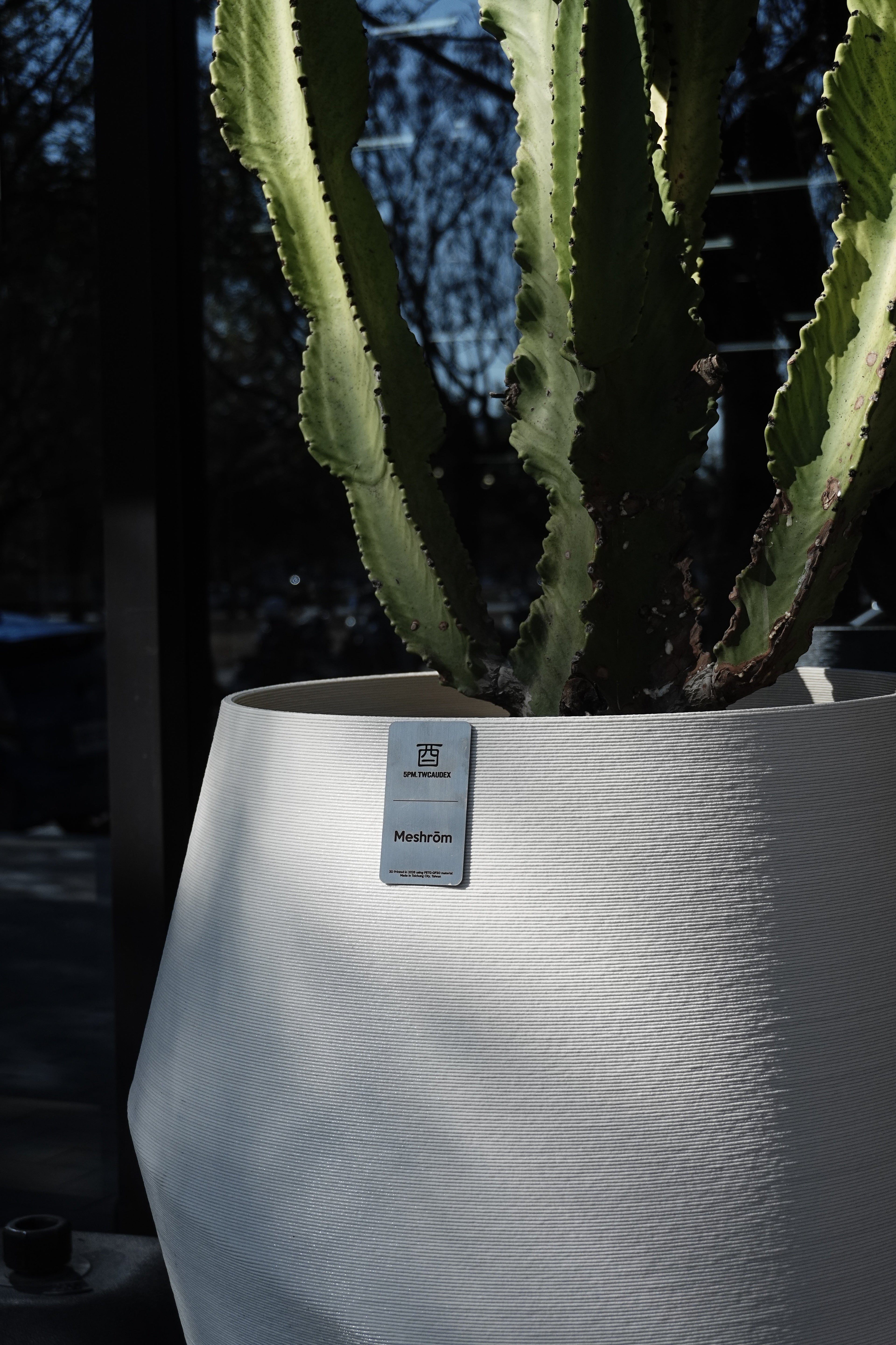 3D-Printed Planter for All Young Fitness 臺中優漾健身